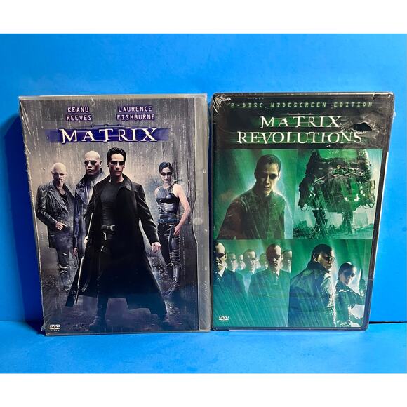 New The Matrix & Matrix Revolutions DVD Bundle Sealed 2-Disc Widescreen Set - Picture 1 of 10